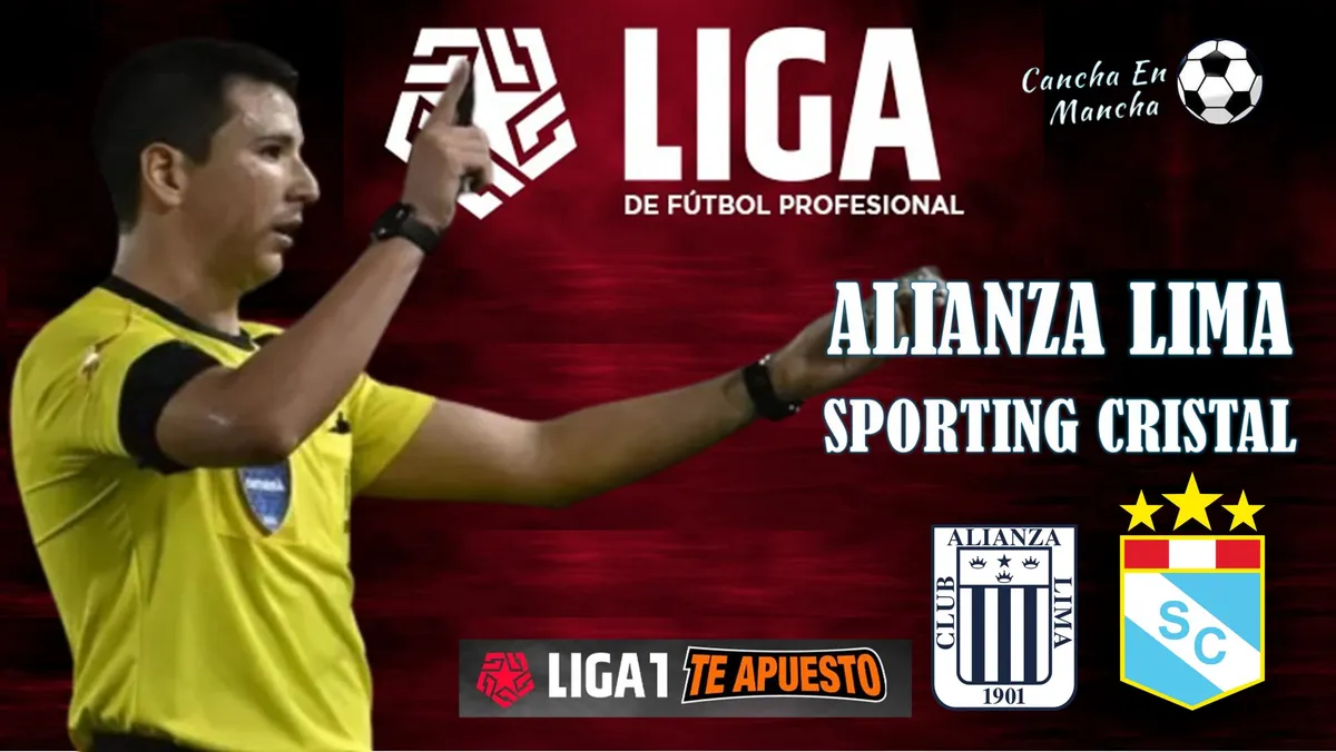 Árbitro Kevin Ortega dirigirá el Alianza vs. Cristal en la fecha 7 del Torneo Apertura