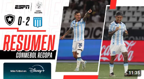Botafogo vs Racing 2025