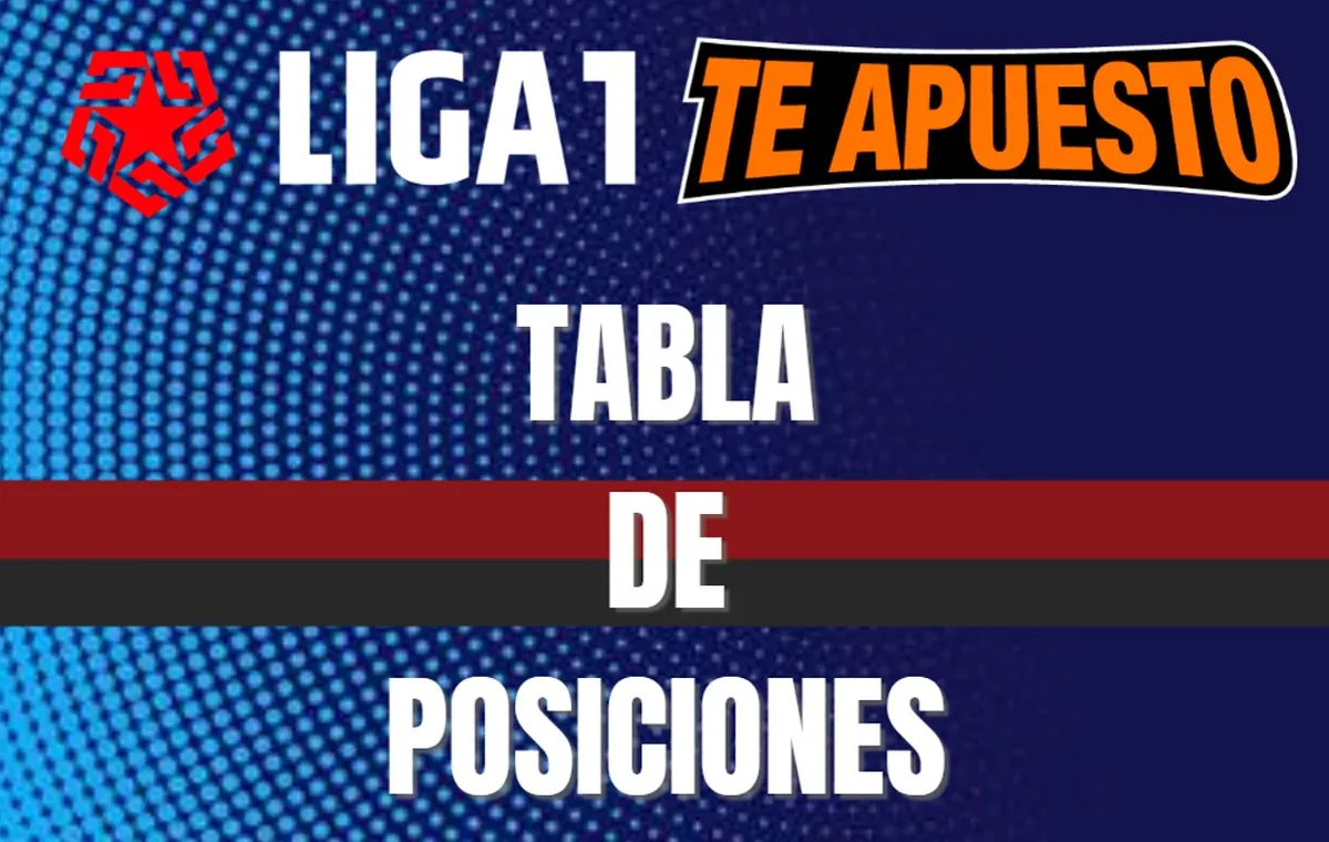 Tabla de posiciones Torneo Apertura 2025 Liga 1 Te Apuesto