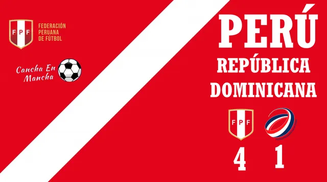Perú goleó a República Dominicana &#8211; Composición: Cancha en Mancha