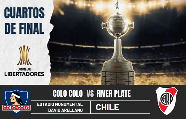 ¿Cuándo y a qué hora juegan Colo Colo vs. River Plate por los cuartos de la Copa Libertadores?