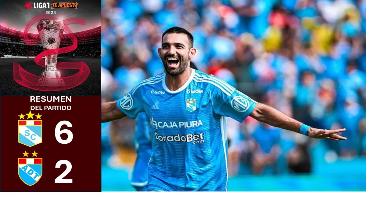 RESUMEN: Sporting Cristal arrolló 6-2 al ADT en su debut en el Torneo Apertura 2024. VIDEO