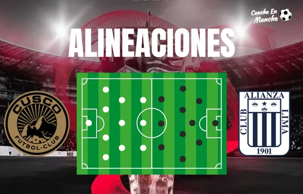 Alineaciones de Alianza Lima y Cusco FC para el duelo por el Torneo Apertura 2024