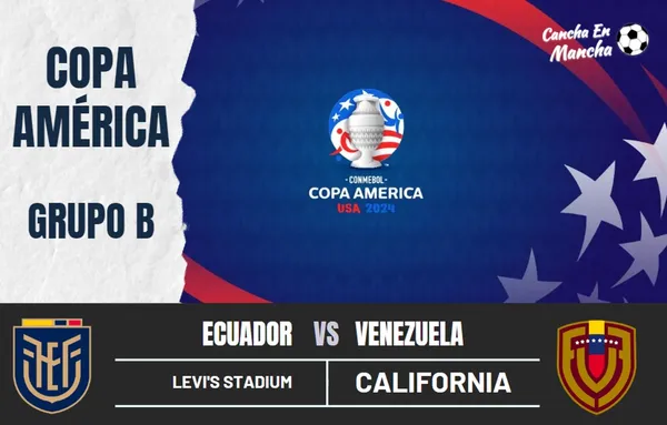 ¿A qué hora juegan Ecuador vs. Venezuela por la Copa América? Horarios y canales para ver el encuentro