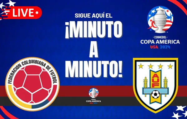 Colombia vs. Uruguay EN VIVO y EN DIRECTO: Sigue el minuto a minuto de la semifinal de la Copa América