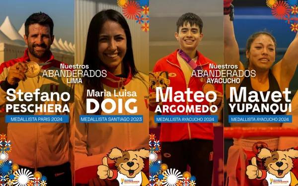Perú ya tiene a sus abanderados para los Juegos Bolivarianos Ayacucho–Lima 2025