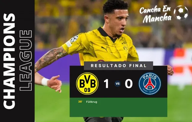 Borussia Dortmund venció al PSG &#8211; Composición: Canchaen Mancha 