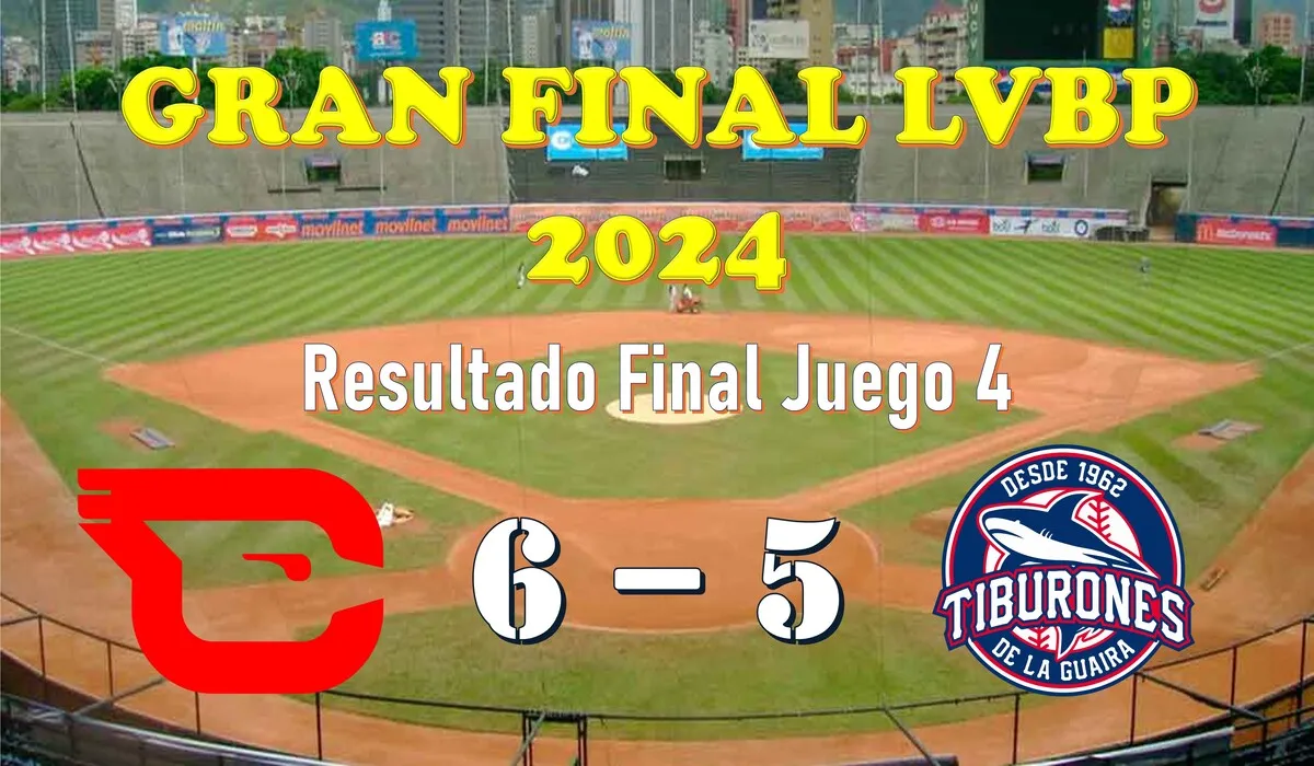 RESUMEN: Los Cardenales de Lara vencen a Los Tiburones de la Guaira 6-5 en el juego 4 de la LVBP 2024 VIDEO