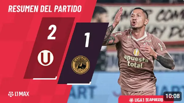 Universitario venció 2-1 a Cusco FC con un gol agónico de Lapadula por el Torneo Clausura 2026