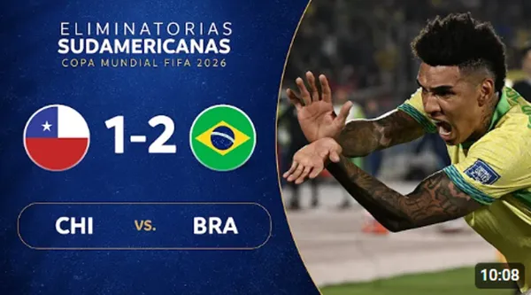 Brasil venció a Chile por las Eliminatorias 2026