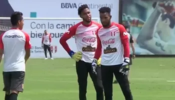 Pedro Gallese Y Carlos C+aceda en la selección peruana
