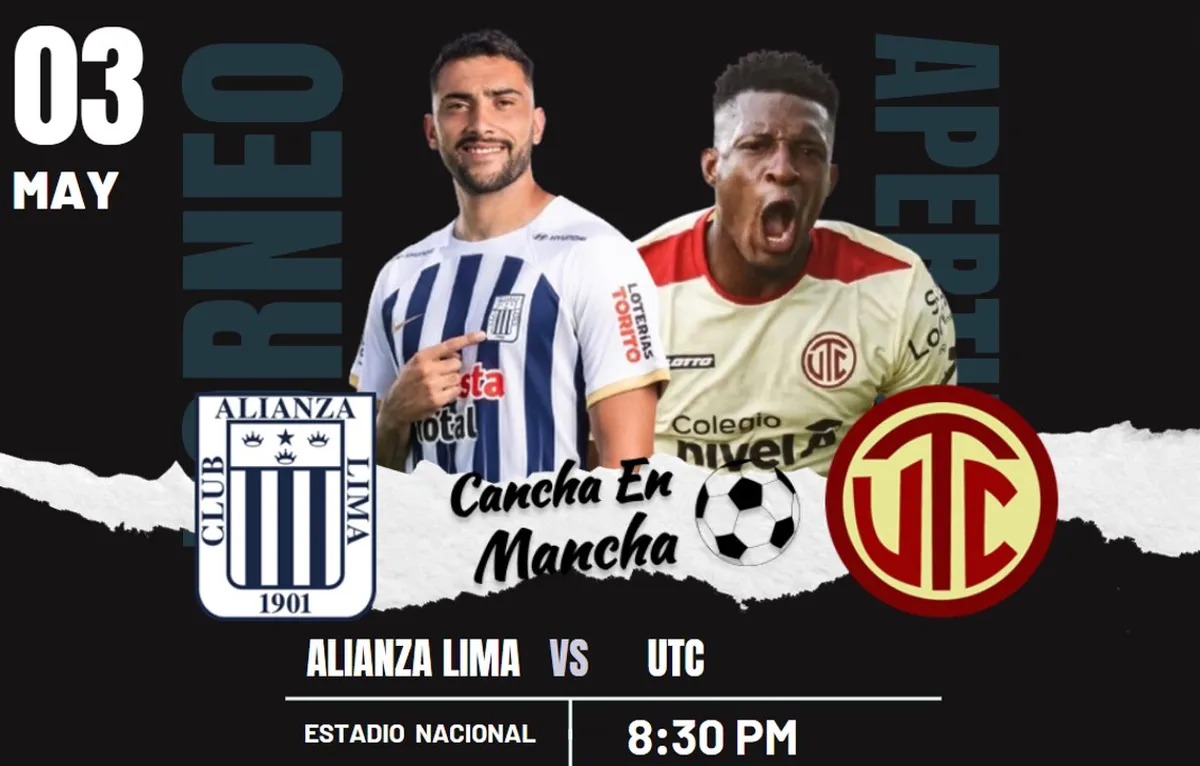 Alianza Lima vs. UTC EN VIVO: Dónde ver el encuentro por el Torneo Apertura