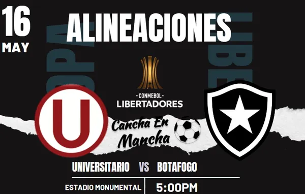 EL PODEROSO once de la ‘U’: Alineaciones confirmadas de Universitario y Botafogo para el duelo por Copa Libertadores