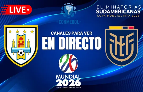 Uruguay y Ecuador se enfrentaran por eliminatorias 2026