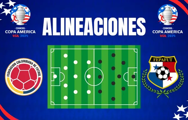 Alineaciones de Colombia y Panamá para el duelo por cuartos de la Copa América