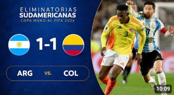 Argentina vs Colombia Eliminatorias al Mundial 2026