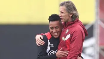 Christian Cueva y Ricardo Gareca