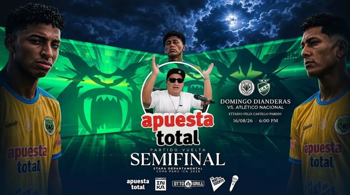 Domingo Dianderas vs Atlético Nacional Copa Perú 2026
