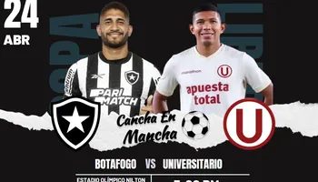 Universitario vs. Botafogo EN VIVO: Dónde ver el encuentro por la Copa Libertadores