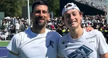 Ignacio Buse y Novak Djokovic 2026