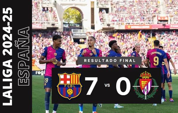 Festival de goles: Barcelona aplastó 7-0 al Real Valladolid por LaLiga de España – VIDEO