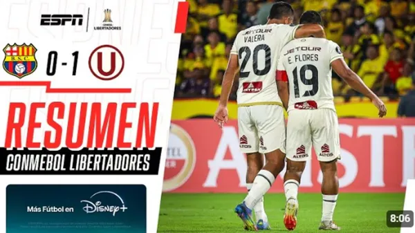 Barcelona SC vs Universitario Copa Libertadores 2025