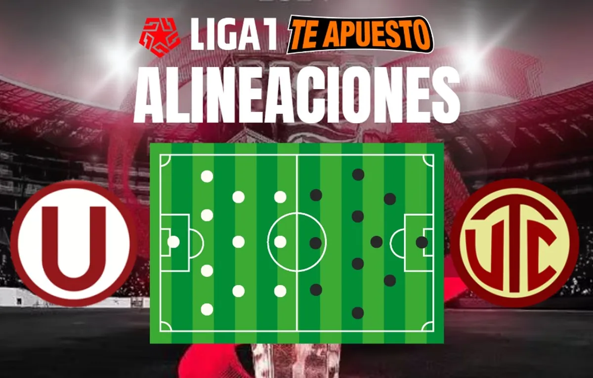 Alineaciones de Universitario y UTC para el duelo por el Torneo Clausura
