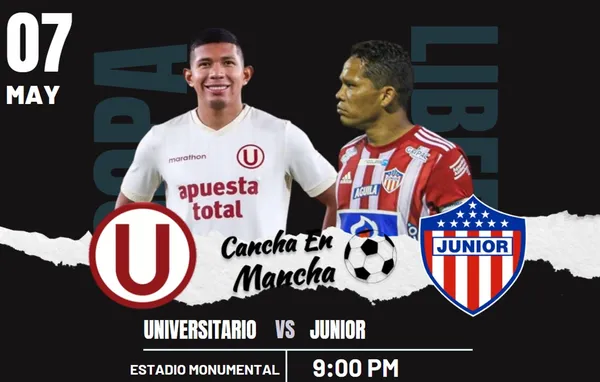 Universitario vs. Junior EN VIVO: Sigue el minuto a minuto del encuentro por la Copa Libertadores 2024