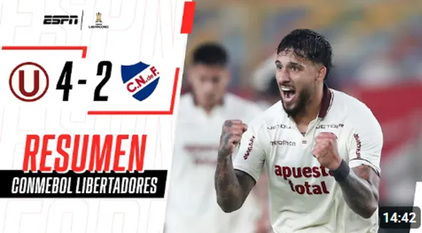 ¡Triunfazo! Universitario venció a Nacional en la fecha 3 de la Copa Libertadores 2026 – VIDEO