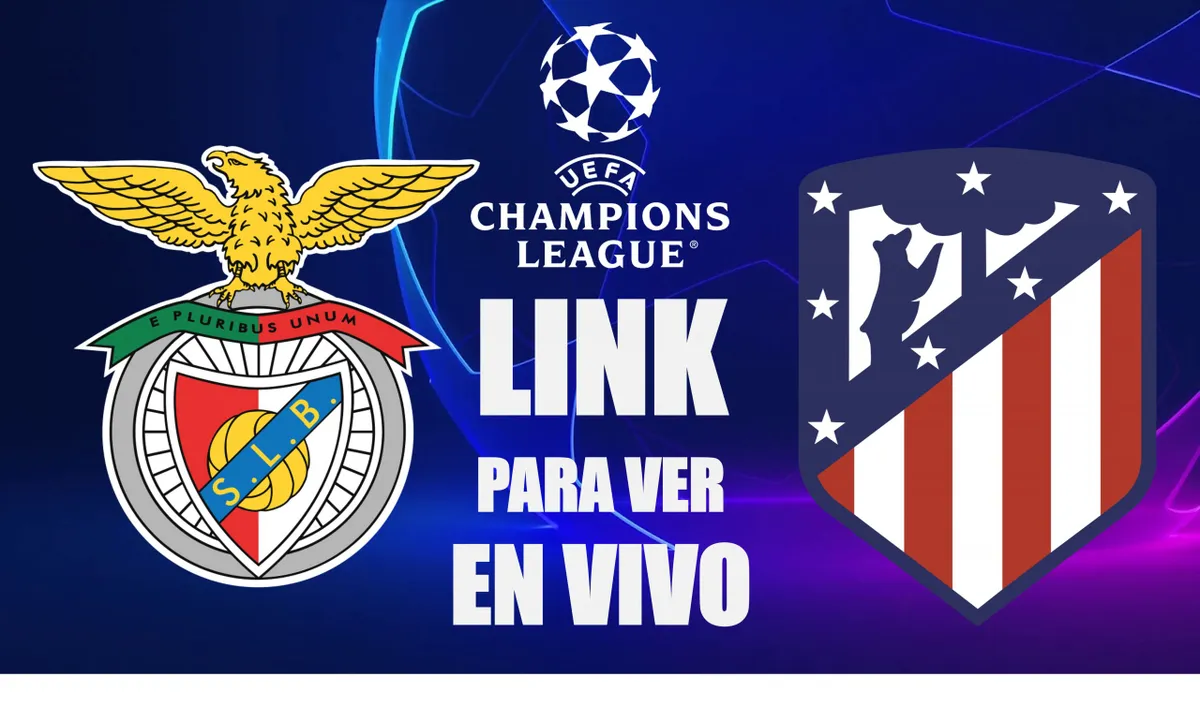 Benfica vs Atlético de Madrid por la UCL 2024 - Composición: Cancha en Mancha