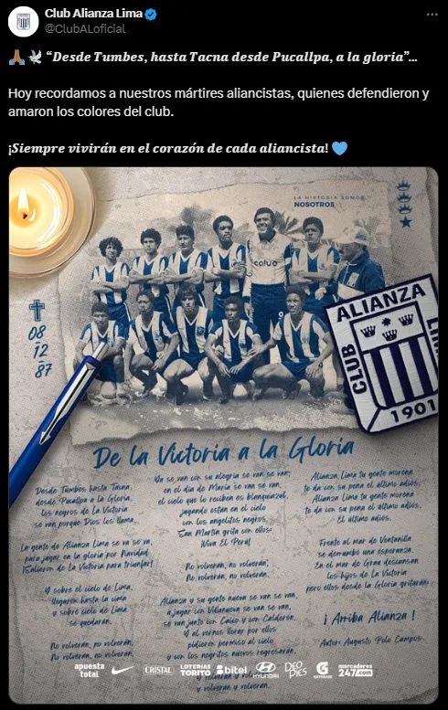 Fuente: X Alianza Lima