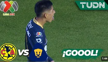Piero Quispe convirtió un gran gol con Pumas - Foto: PUMAS