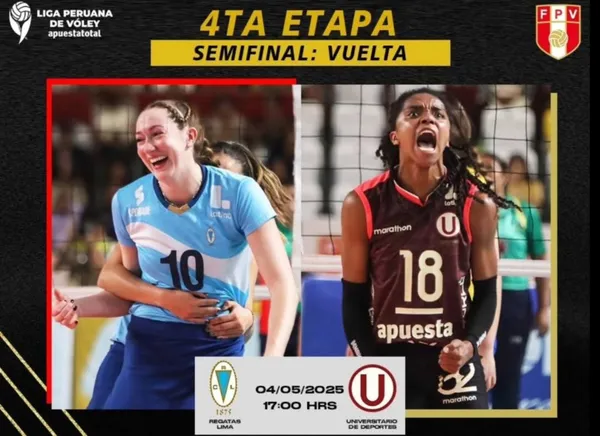 Universitario vs Regatas Liga Peruana de Vóley 2025