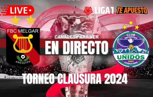 Melgar vs. Comerciantes Unidos EN VIVO: Horarios y canales para ver el Torneo Clausura 2024