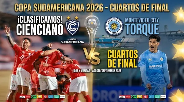 Cienciano vs Montevideo City Torque Copa Sudamericana 2026