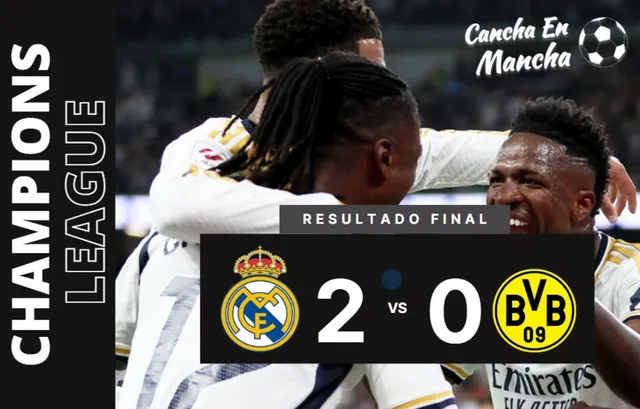 Real Madrid venció al Borussia Dortmund &#8211; Composición: Cancha en Mancha