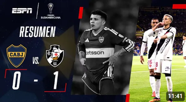 ¡Golpe en la Bombonera! Boca Juniors cayó ante Vasco da Gama en la ida de la semifinal de la Copa Sudamericana 2026 – VIDEO