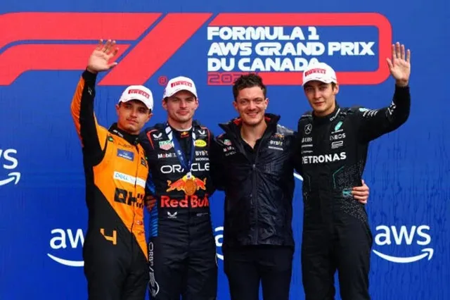 El podio del GP de Canadá 2024.