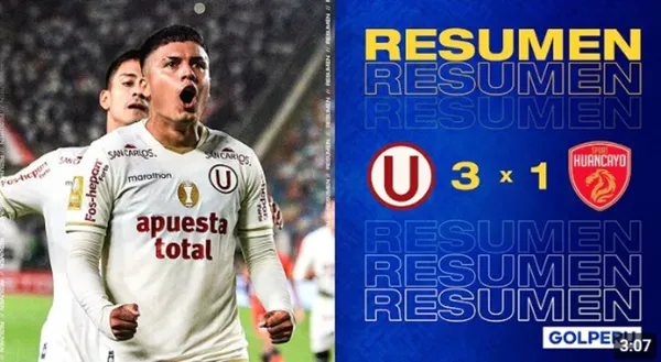 Universitario vs Sport Huancayo Torneo Apertura 2025