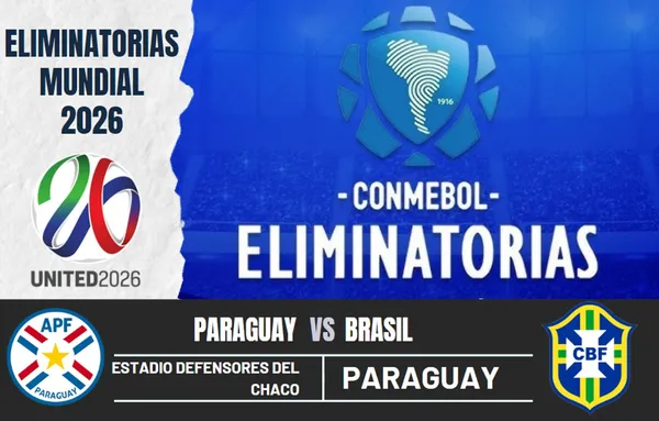 ¿Cuándo y a qué hora juegan Paraguay vs. Brasil por las Eliminatorias al Mundial 2026?