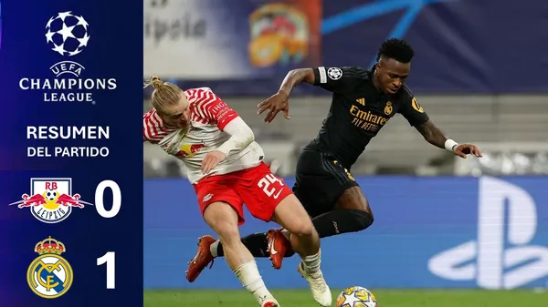 VIDEO RESUMEN: Real Madrid venció al Leipzig en el encuentro de ida por los octavos de final de la UEFA Champions League