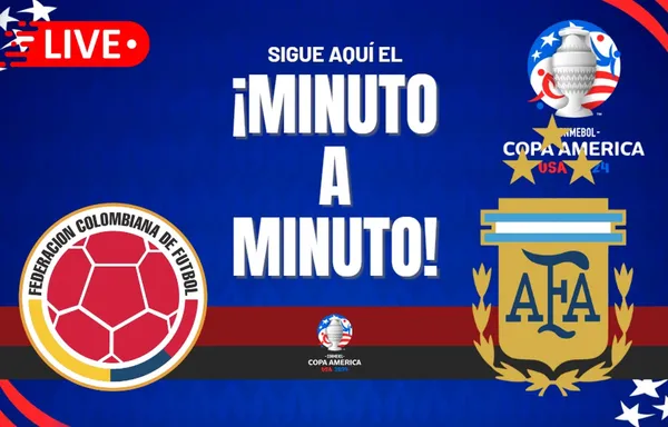 Colombia vs. Argentina EN VIVO y EN DIRECTO: Sigue el minuto a minuto en la Gran Final de la Copa América 2024