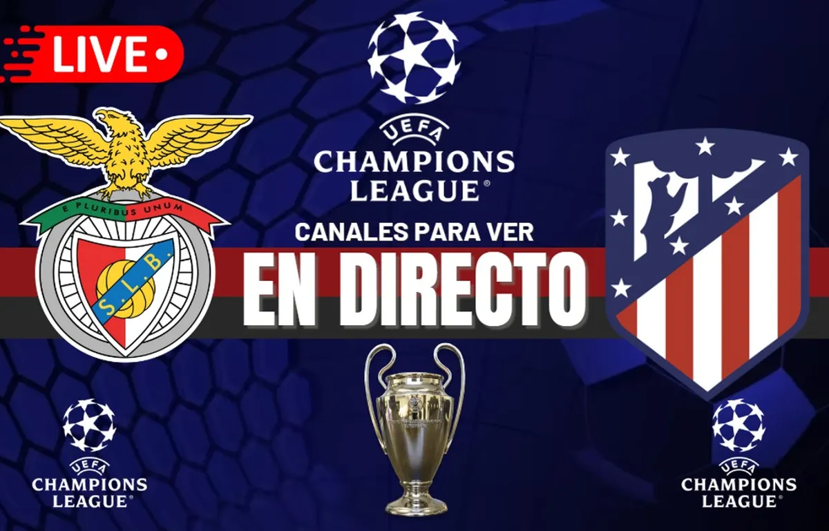 Benfica vs Atlético de Madrid por la UCL - Composición: Cancha en Mancha