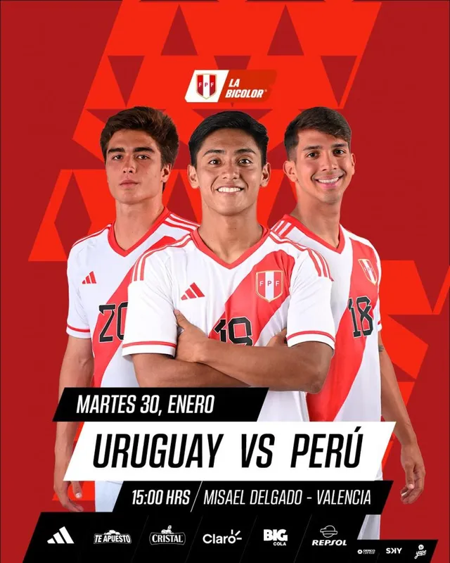 Perú se enfrenta a Uruguay en el Preolímpico &#8211; Fuente: FPF