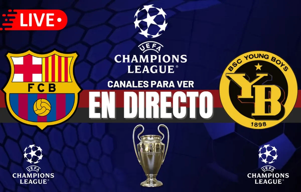 Barcelona vs Young Boys UCL 2024 - Composición: Cancha en Mancha