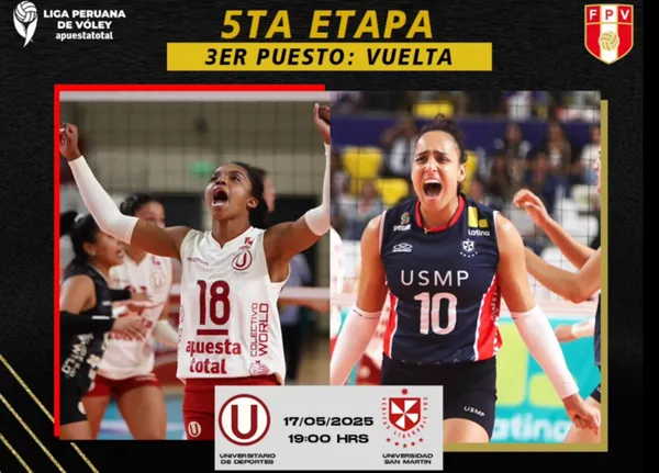 Universitario vs San Martín Liga Peruana de Vóley 2025
