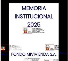Memoria Anual 2025 FMV