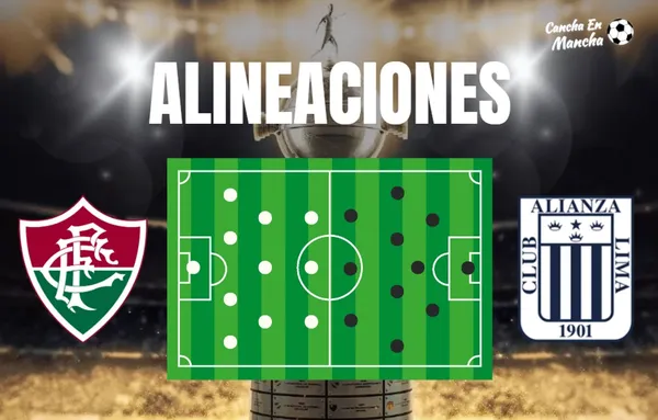 Alineaciones de Alianza Lima y Fluminense para el choque por Copa Libertadores