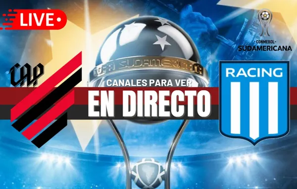 Athletico Paranaense vs. Racing Club EN VIVO: Horarios y canales para ver los cuartos de la Copa Sudamericana 2024