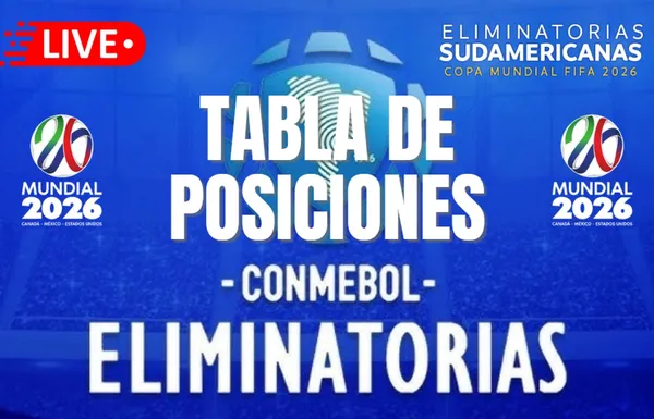 Tablas de posiciones de las eliminatorias sudamericanas 2026